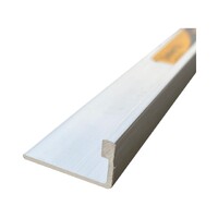 Angle Aluminium Punched 15mm x 3m Brushed Nickel